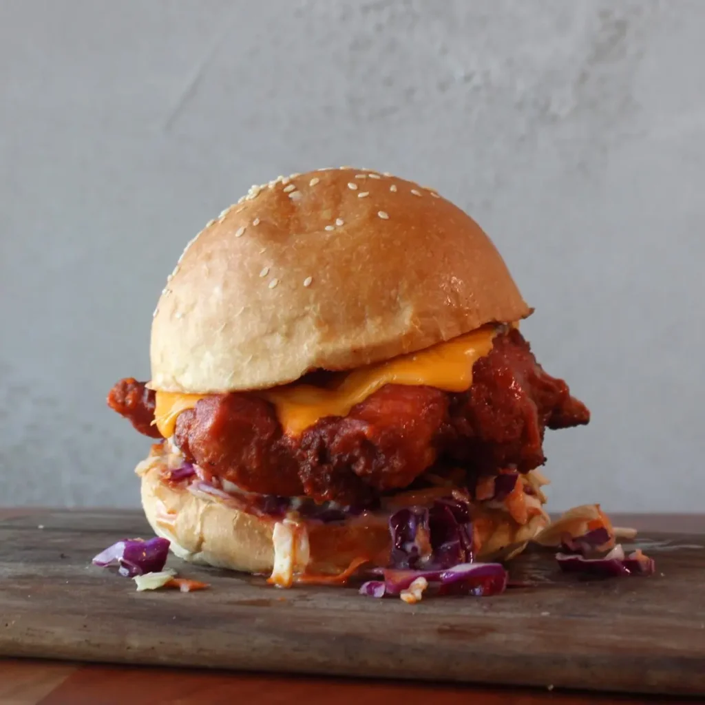 Buffalo Chicken Burgers | Flame 400 Burger Cafe