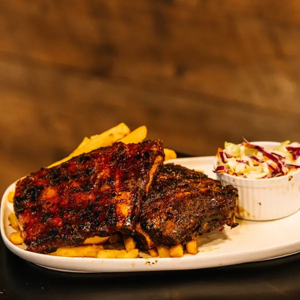 Half and Half Ribs Combo | Flame 400 Burger Cafe