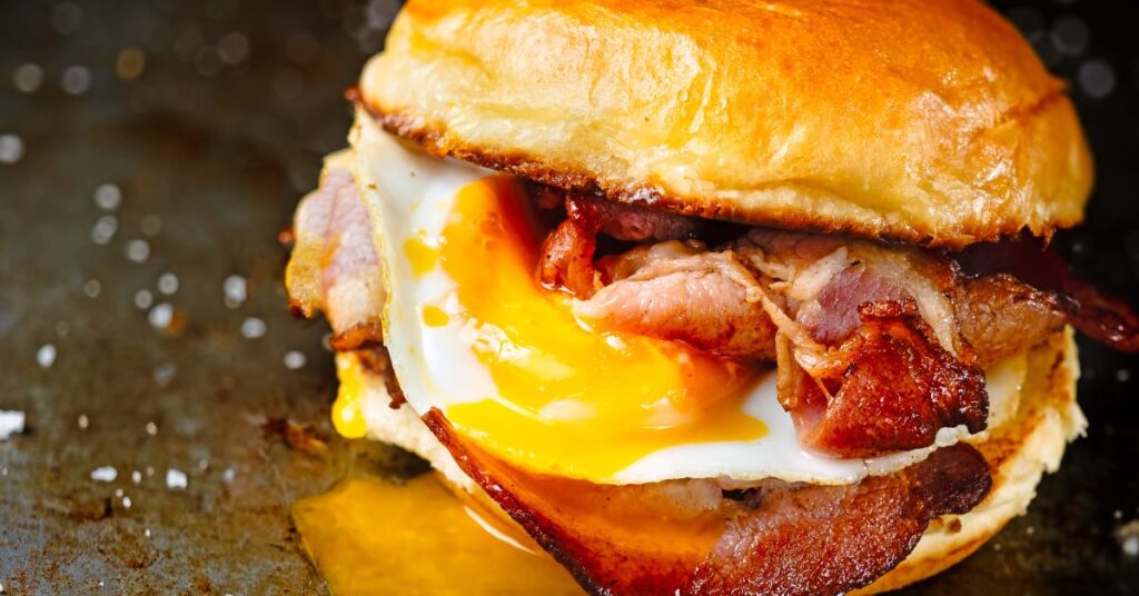 What is a Bacon & Egg Burger | Flame 400 Burger Cafe